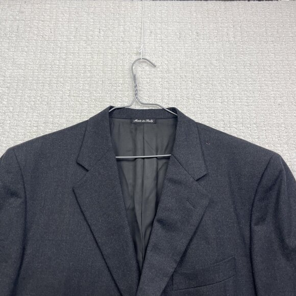PAL ZILERI Blazer Mens 54R Dark Grey 100% Wool Super 100s Suit Jacket Italy Made - Picture 2 of 15